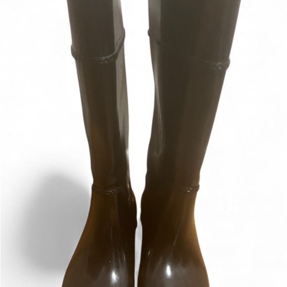 Michael Kors Woman’s Waterproof Stockard Rubber Rain Boots Black Size 6 - Picture 6 of 9